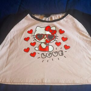 Hello Kitty Crop Top and Shorts Set